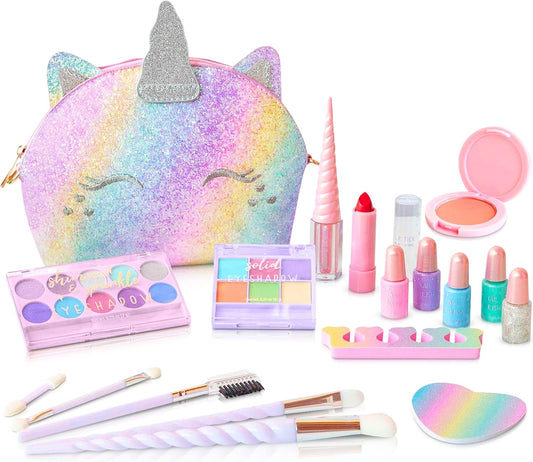Kids Real Makeup Kit for Girls - Safe, Washable Fun for Ages 3-12