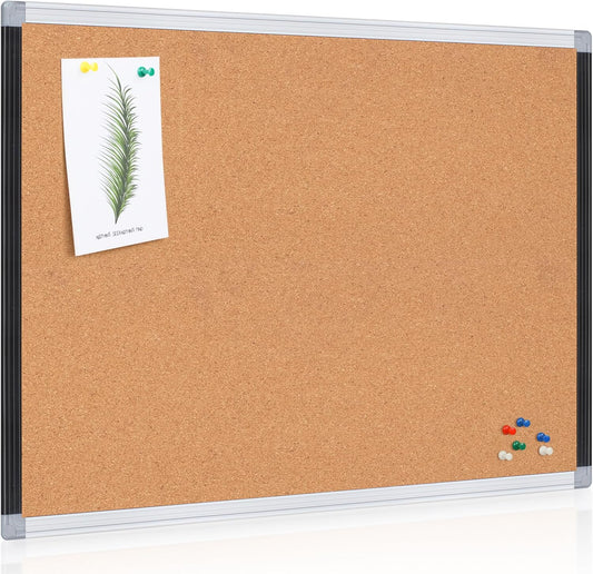 Board2by Cork Board Bulletin Board for Home and Office Use