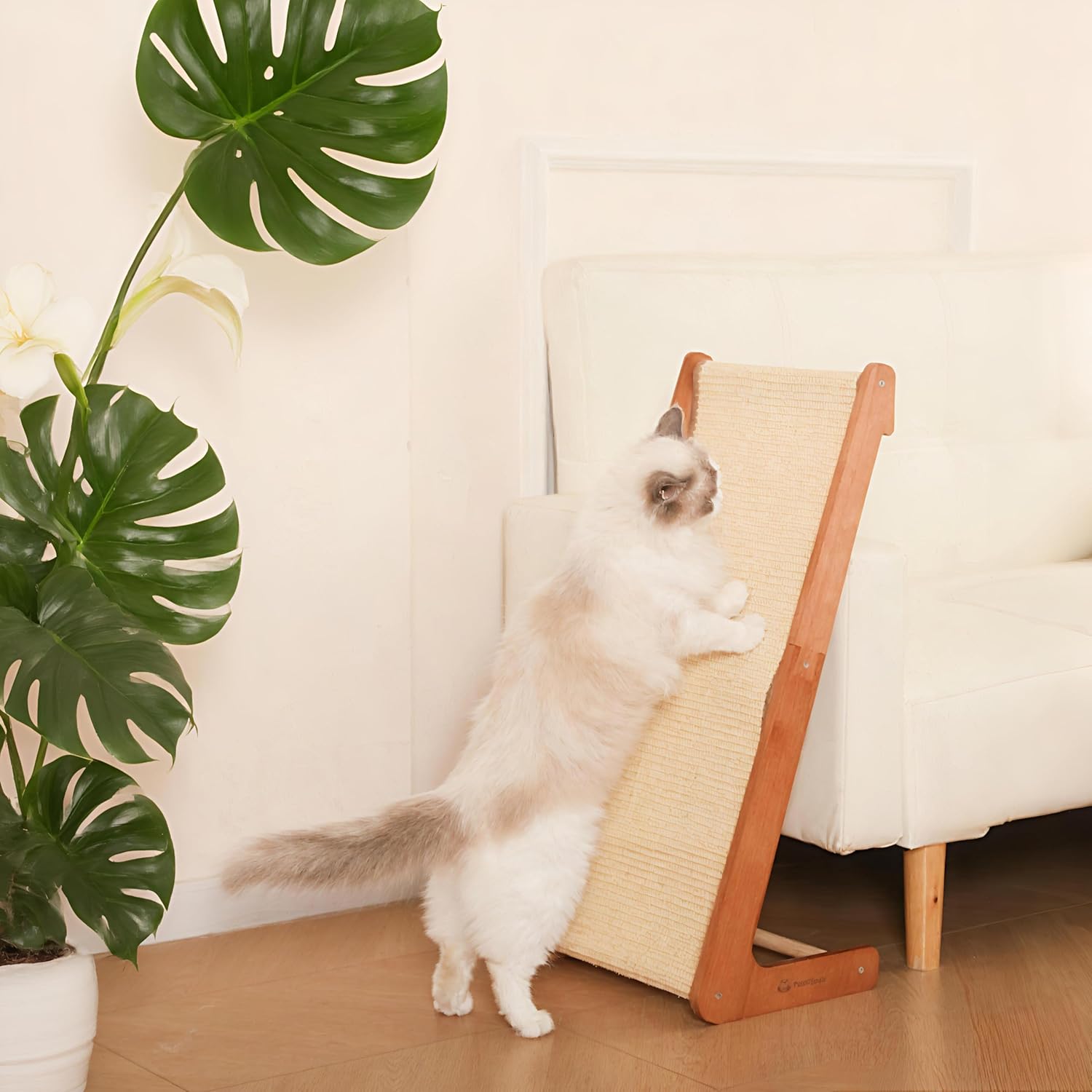 Large 28.5in Sisal Cat Scratcher for Clawing and Playtime Fun