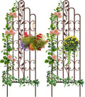 71 in Garden Trellis 2 Pack - Sturdy Decorative Metal Supports