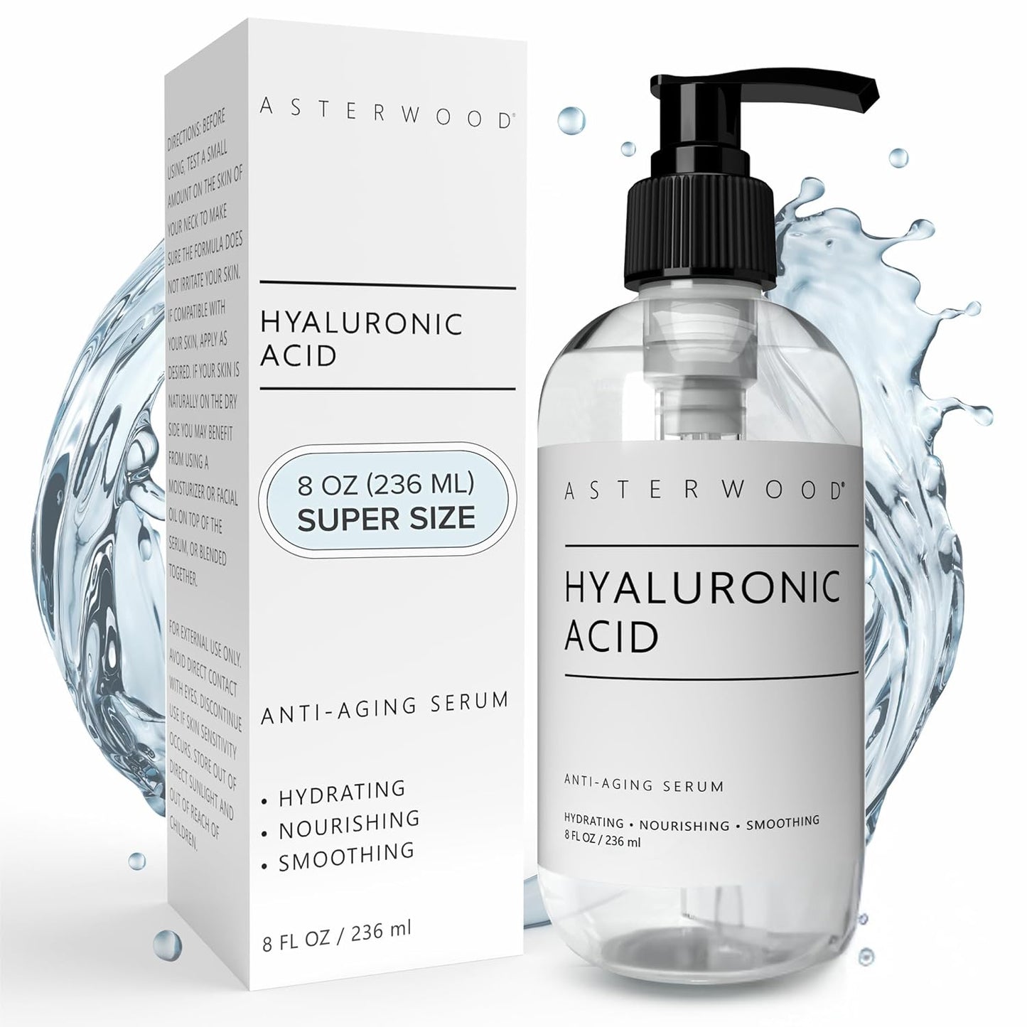 Hyaluronic Acid Serum for Face - Plumping, Anti-Aging Hydration