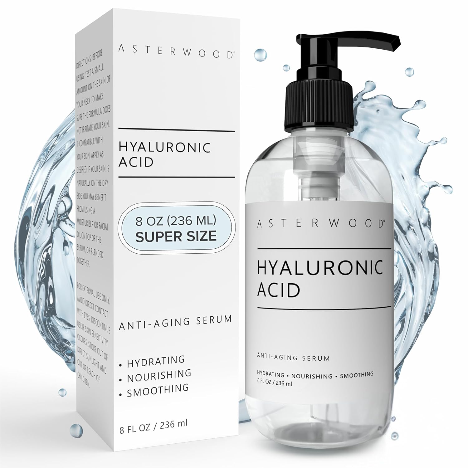 Hyaluronic Acid Serum for Face - Plumping, Anti-Aging Hydration