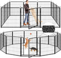 Dog Playpen Outdoor Extra Wide 12 Piece Panels 40in Height - Portable