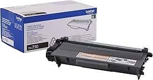 Brother TN750 High Yield Black Toner Cartridge for Laser Printers