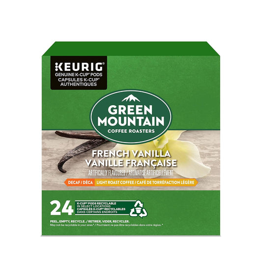 French Vanilla Decaf K-Cup Pods by Green Mountain