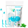 Brushee 4-in-1 Pocket Toothbrush - Prepasted Travel Brush (120-Pack)
