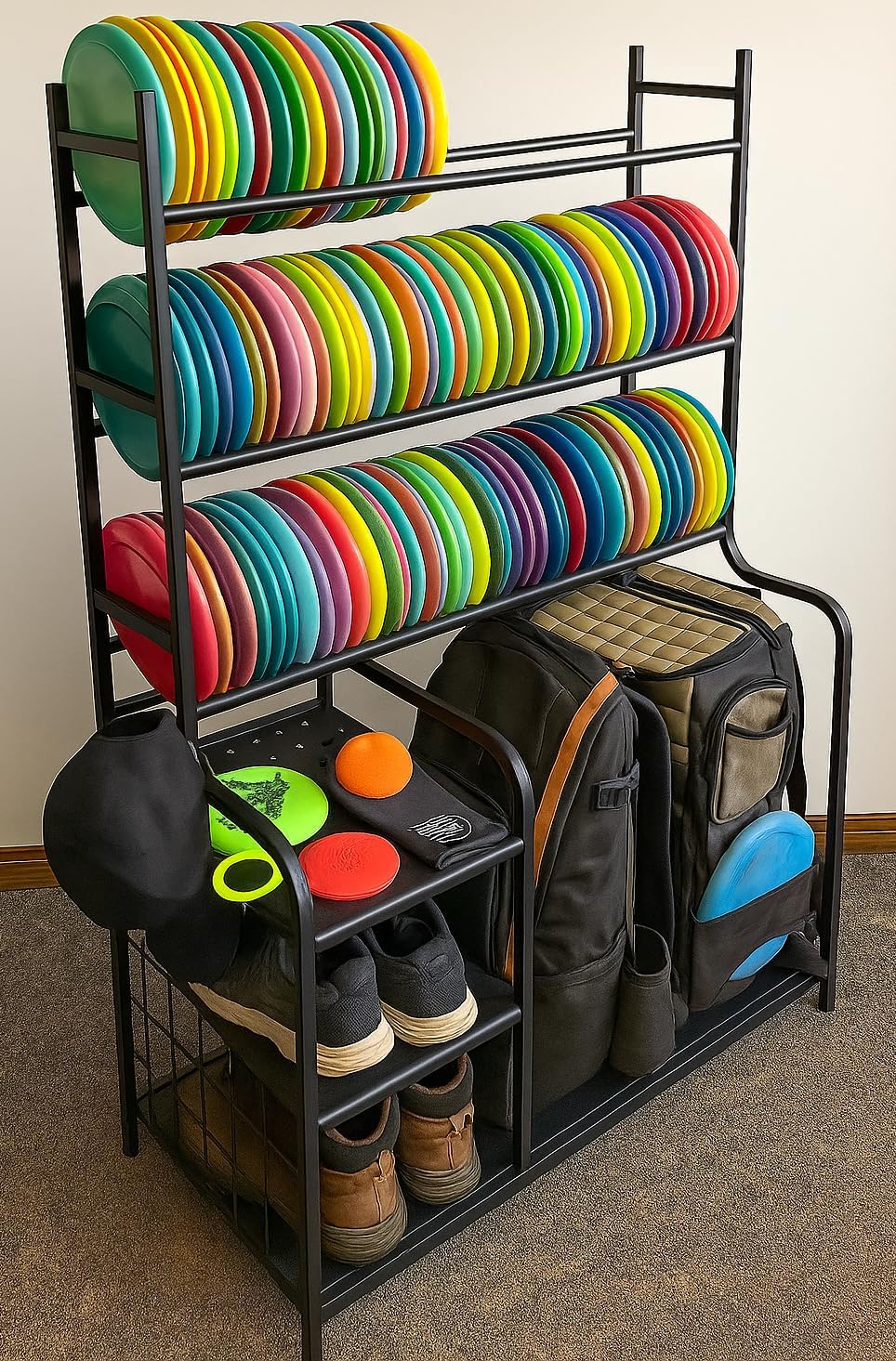 Disc Golf Storage Rack with Large Capacity for 140+ Discs