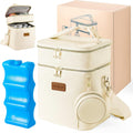 Breastmilk Cooler Bag with Ice Pack & Pacifier Case - Large Insulated