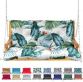 Porch Swing Cushion with Backrest and Ties - Waterproof Outdoor Seat