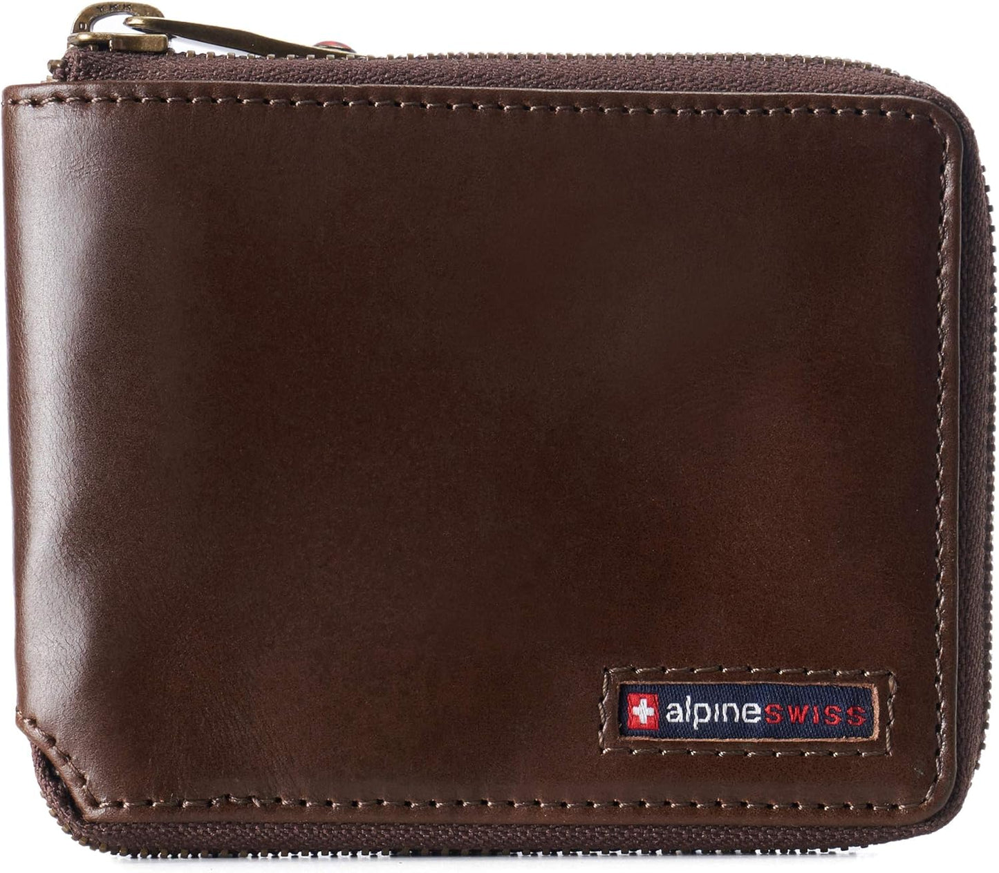 Logan Zipper Bifold Wallet for Men or Women with RFID Protection
