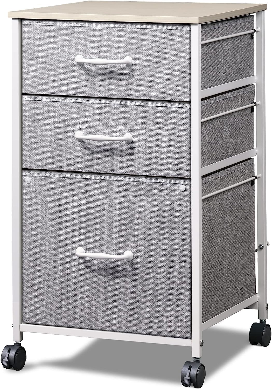 DEVAISE Mobile File Cabinet with 3 Drawers for Home Office