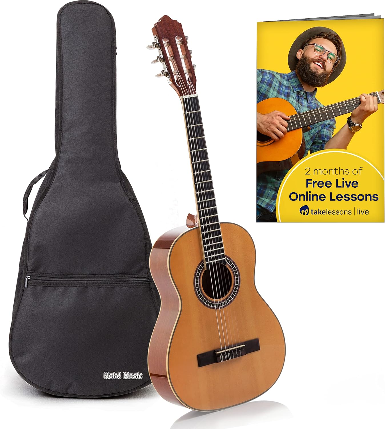 Classical Guitar with Soft Nylon Strings for Young Players