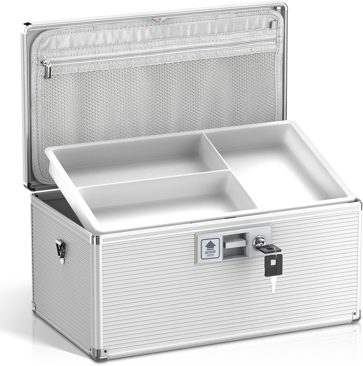 Medicine Lock Box with Key for Secure Medication Storage