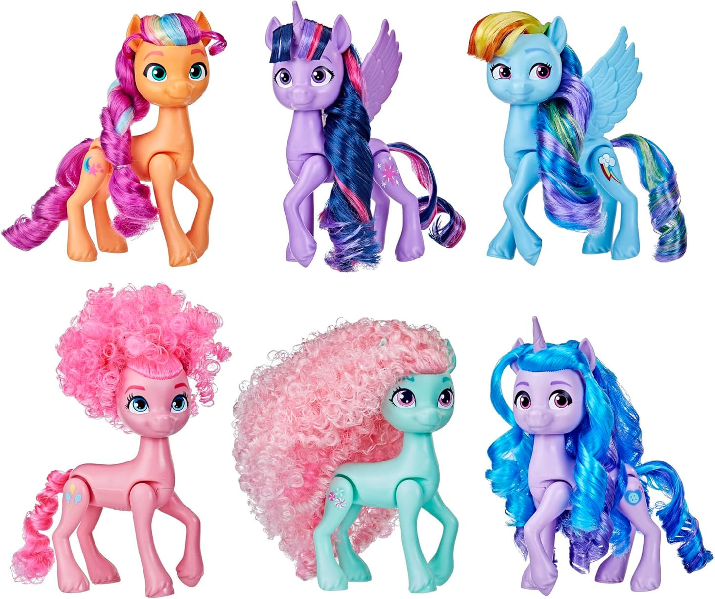 My Little Pony Dolls Rainbow Celebration 6 Figure Set for Kids