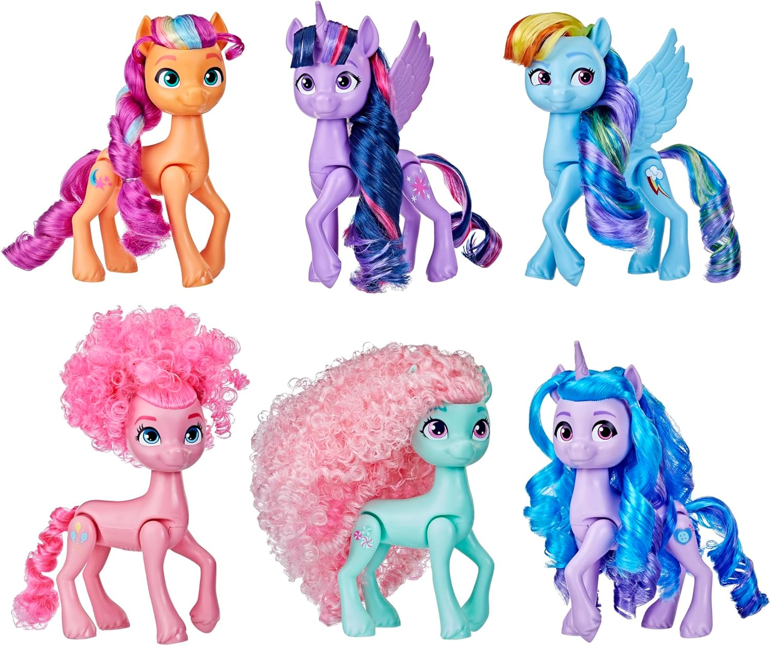 My Little Pony Dolls Rainbow Celebration 6 Figure Set for Kids