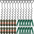 Tree Stakes and Supports Kit 12-Pack - Heavy Duty Spiral Stakes