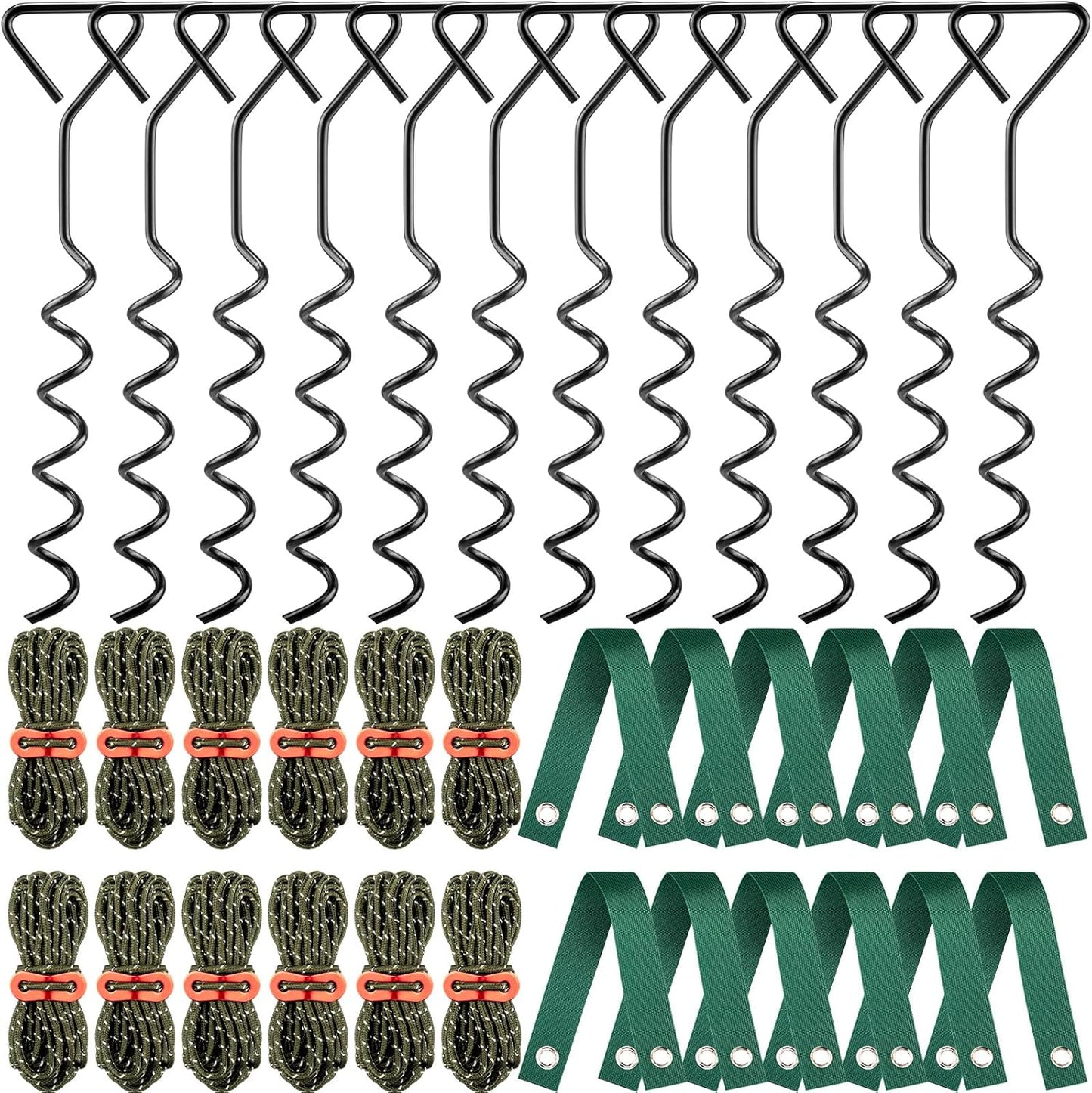 Sintuff 12 Set Tree Stakes and Supports Kit for Leaning Trees