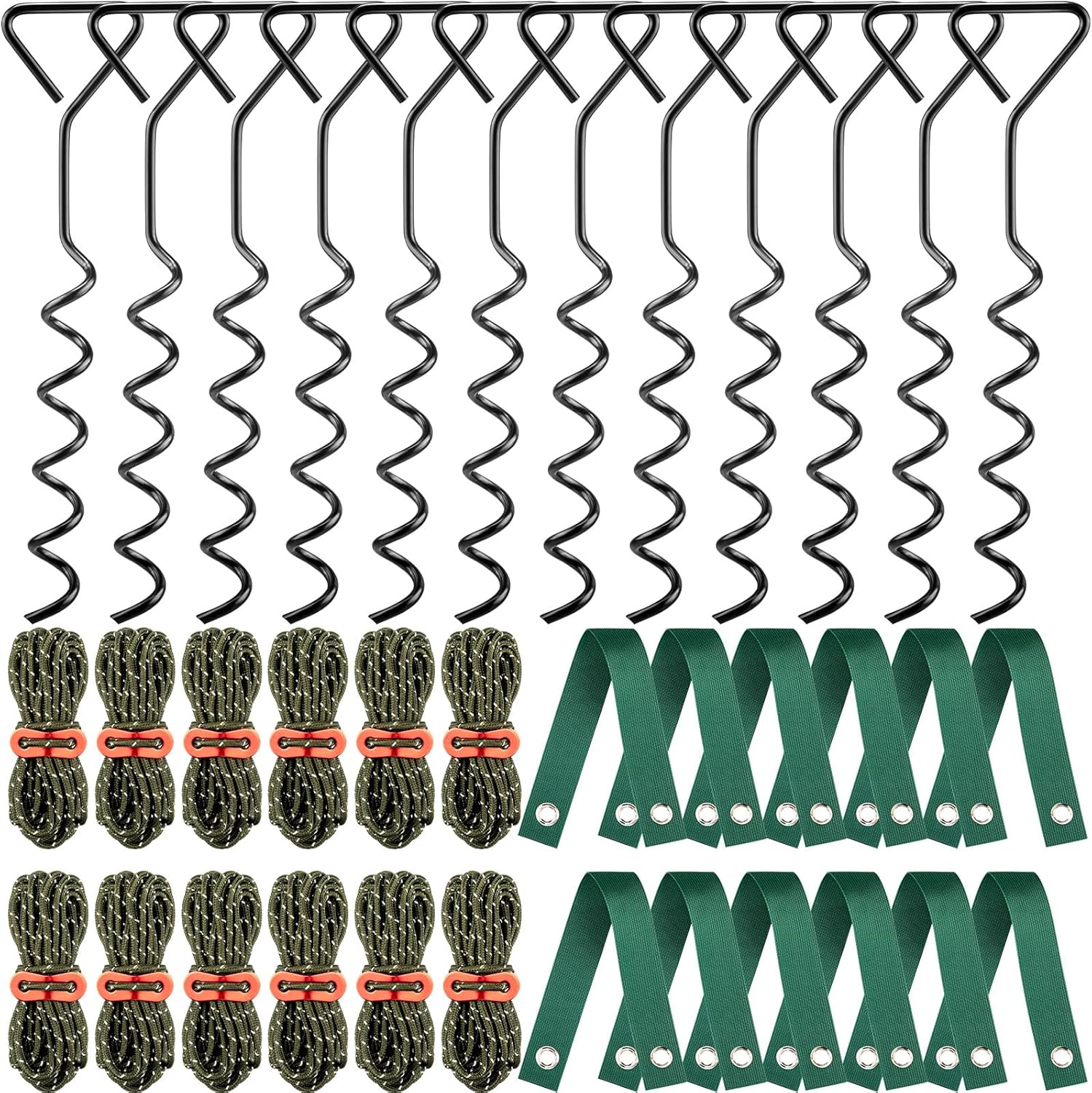 Sintuff 12 Set Tree Stakes and Supports Kit for Leaning Trees
