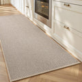 Kitchen Mats for Floor Runner 20x70 in Beige - Non Slip, Washable