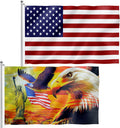 USA American Flag Combo Pack 3x5 Ft - Durable Double-Sided Patriotic