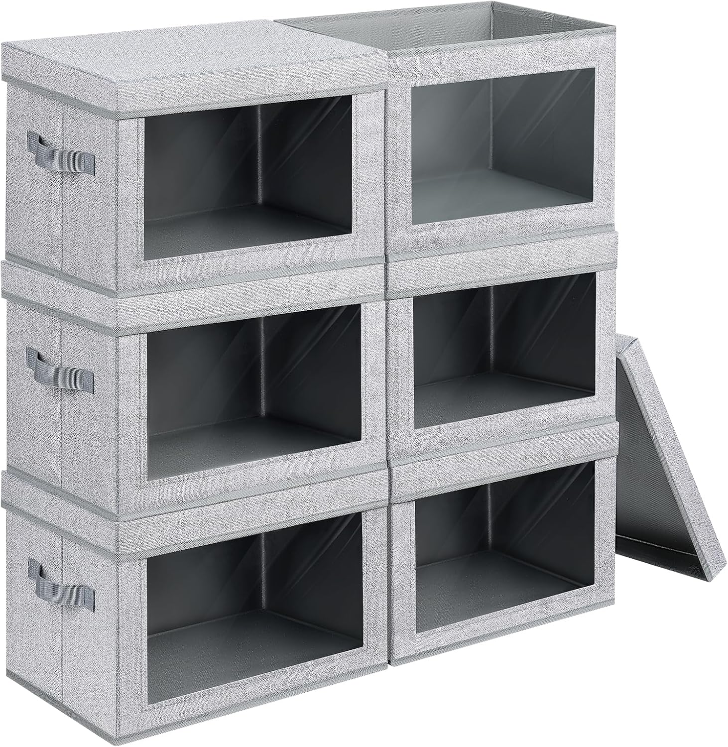 Stackable Storage Bins with Lids - Versatile Organizer Solution