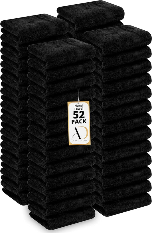 Ample Decor Hand Towels 18 X 28 Inch Pack of 52 for Daily Use