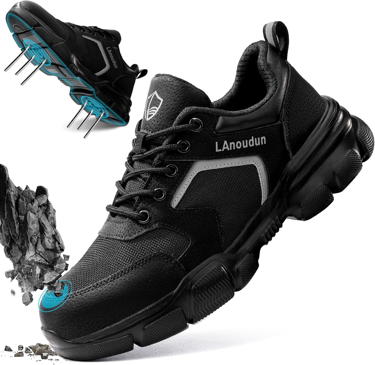 Steel Toe Shoes for Men Women Lightweight Work Sneakers Safety