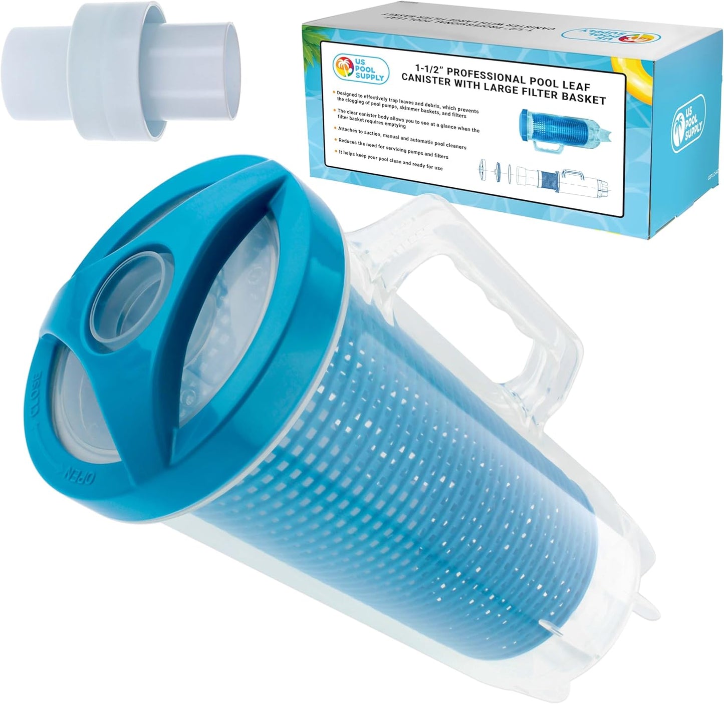 Heavy Duty Inline Pool Leaf Catcher for Effective Cleaning