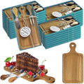 Acacia Mini Cheese Board Sets 24-Pack for Baby Shower Prizes - Ready