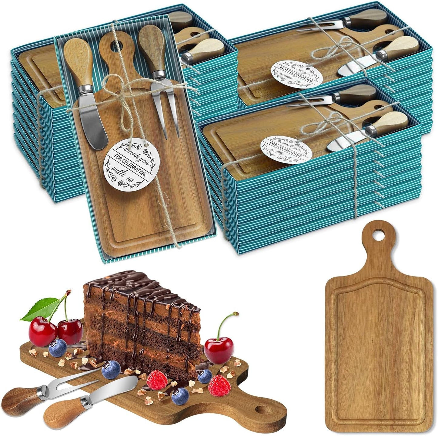 24 Sets Baby Bridal Shower Prizes with Acacia Cheese Boards
