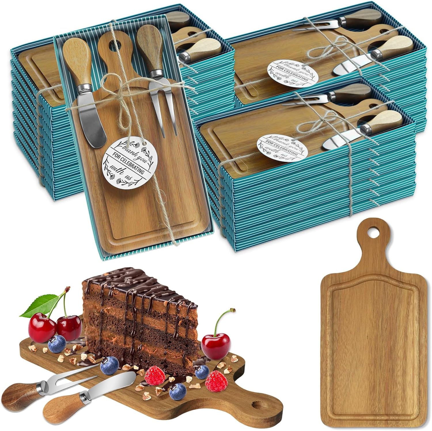 24 Sets Baby Bridal Shower Prizes with Acacia Cheese Boards