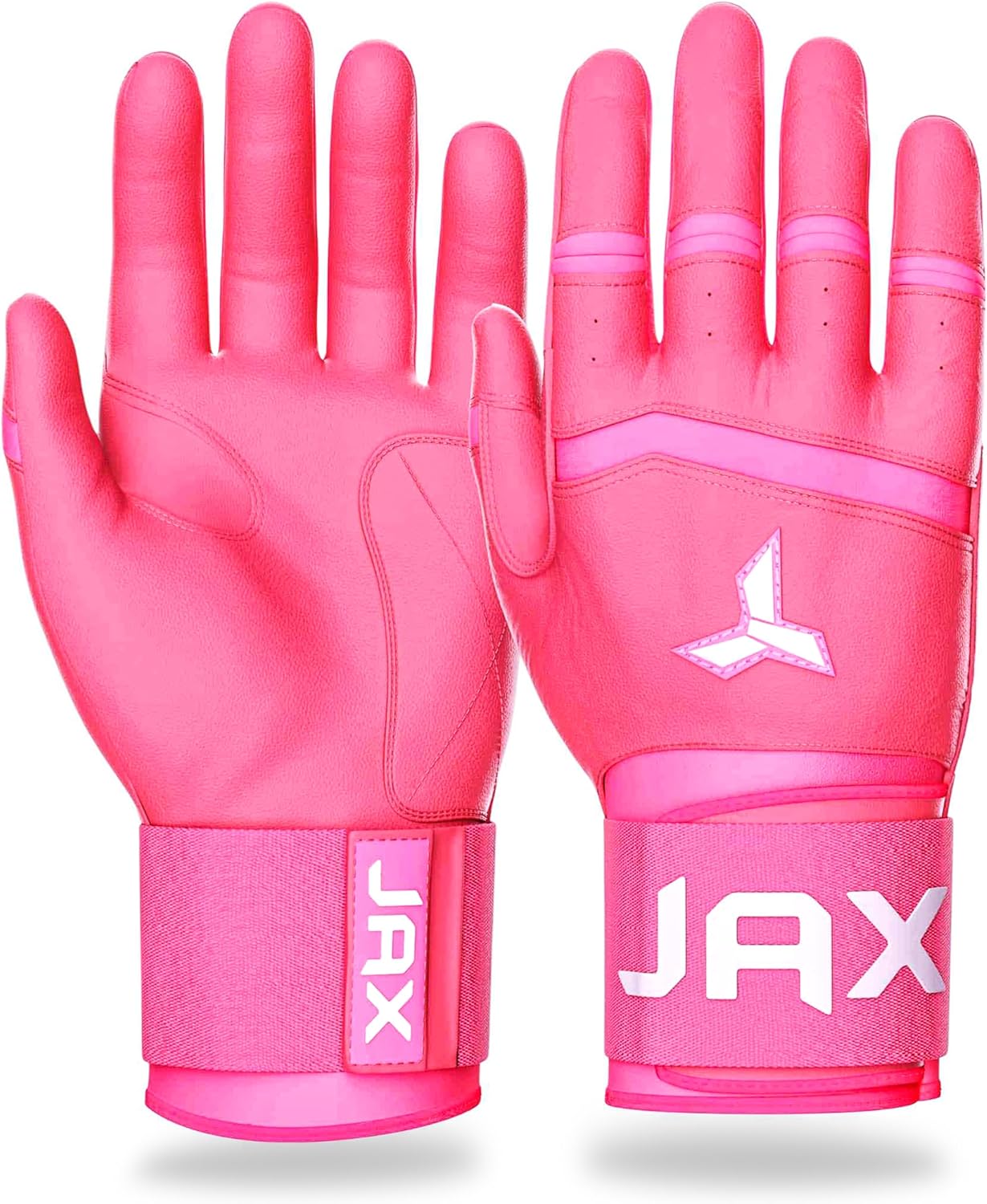 JAX Batting Gloves with Full Wrap Support for Baseball & Softball