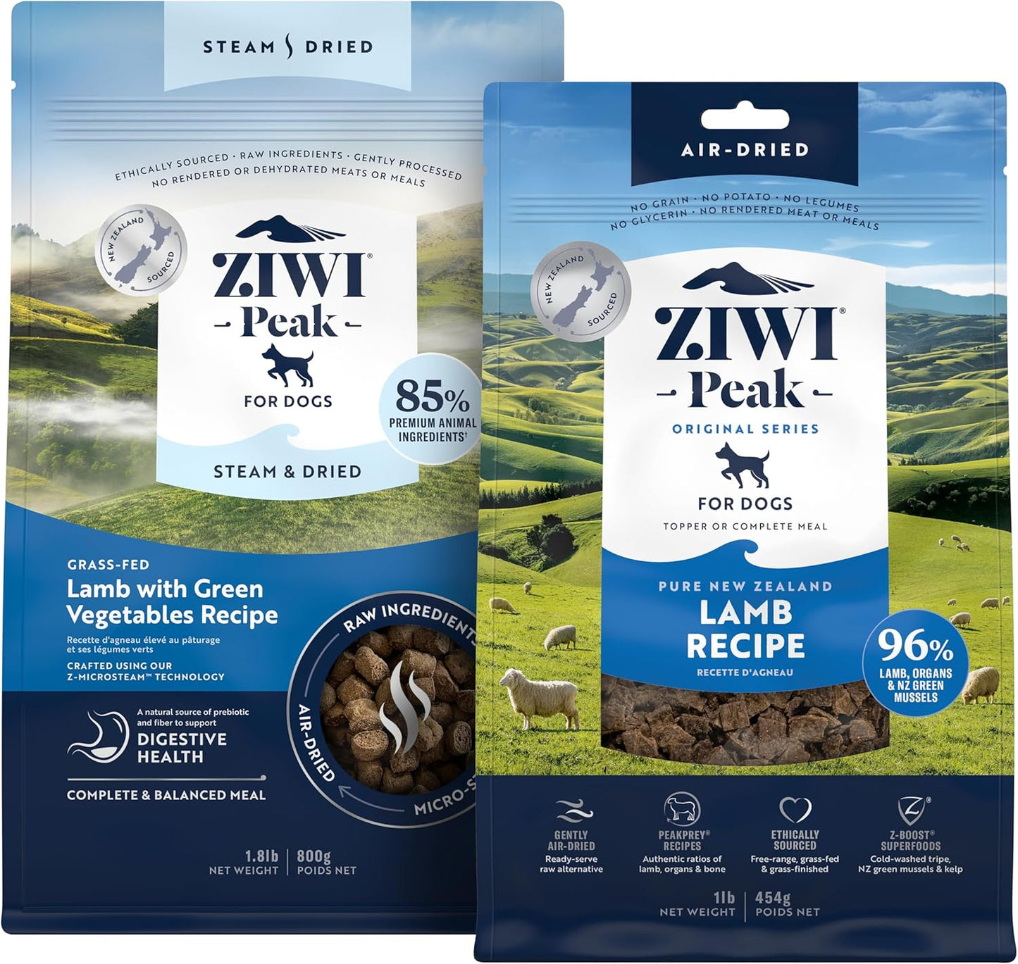 ZIWI Peak Lamb Dry Dog Food Bundle for Healthy Dogs