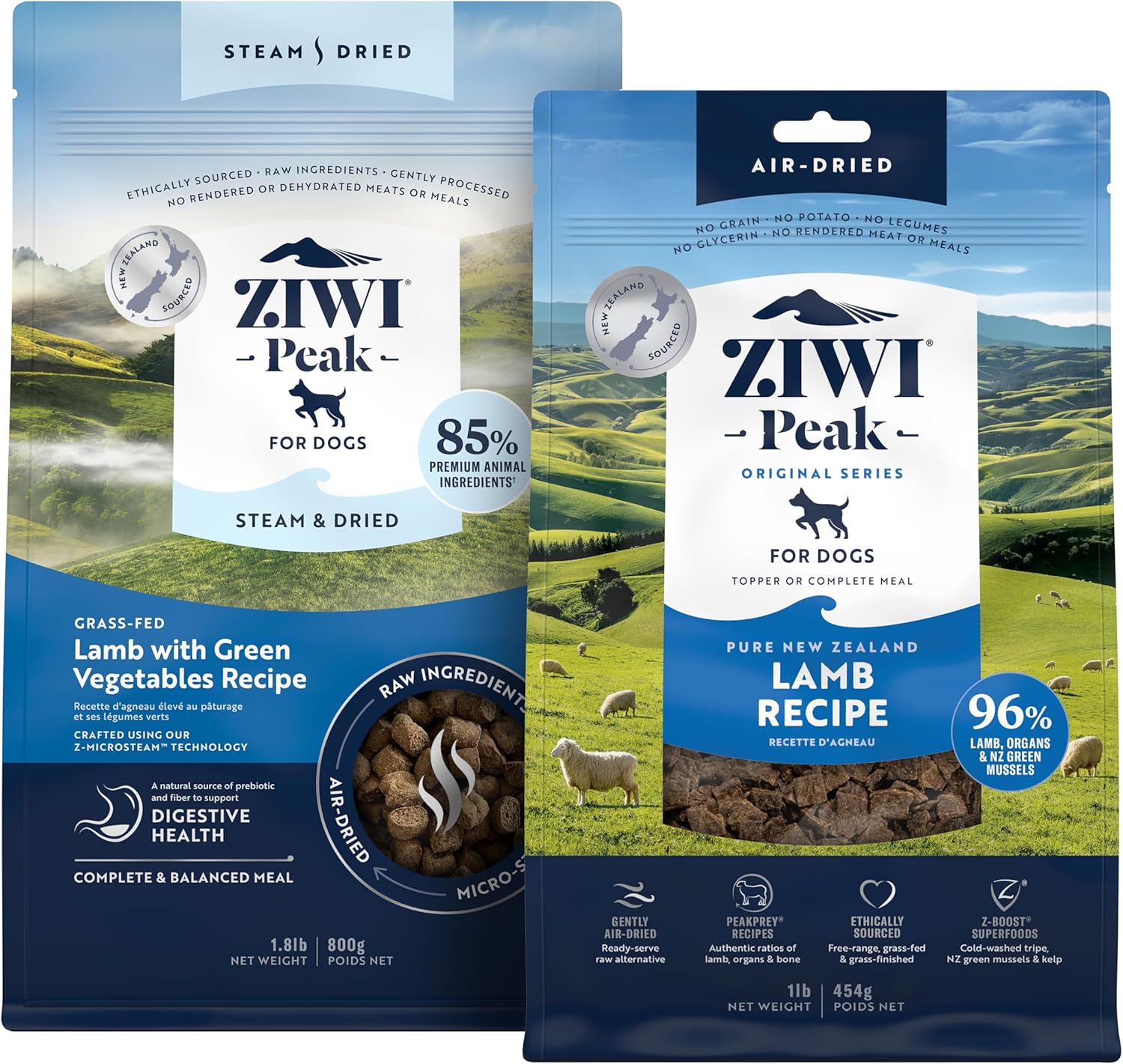 ZIWI Peak Lamb Dry Dog Food Bundle for Healthy Dogs