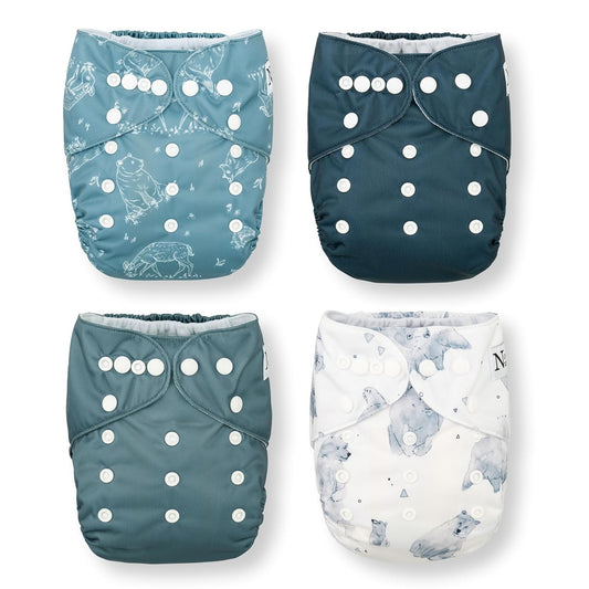 Nora's Nursery Mama Bear Cloth Pocket Diapers - Reusable & Adjustable!