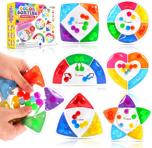 Montessori Color Sorting Toy: Quiet Toddler Fun