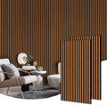 HOURIA 2Pcs Wood Slat Acoustic Panels 23.6x47.2 in - Walnut