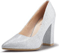 IN4 Chunky-HI 4in Pointed Toe Pumps for Women - Sleek Office Heels