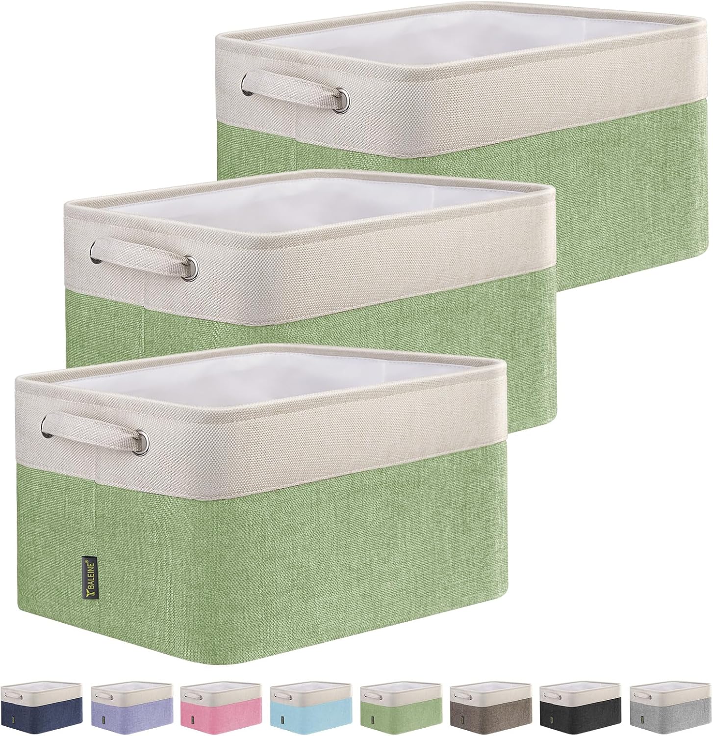BALEINE Fabric Storage Bins for Organizing and Home Decor