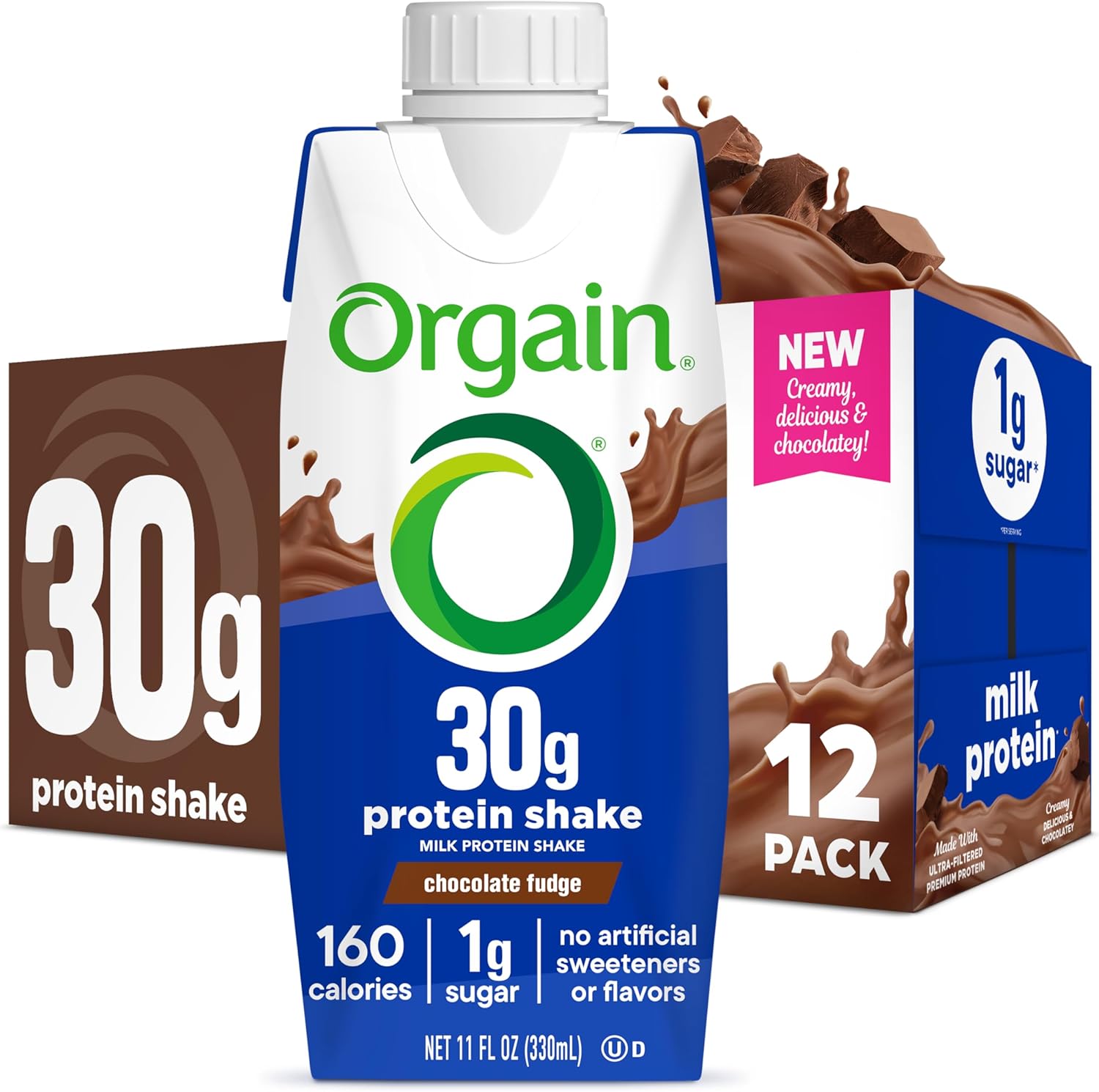Orgain 30g High Protein Shake - Chocolate Fudge Delight