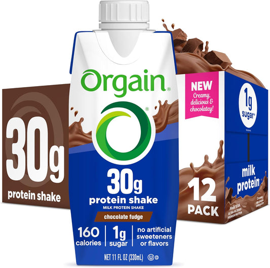 Orgain 30g High Protein Shake - Chocolate Fudge Delight