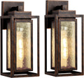 Water Ripple Exterior Porch Light Fixture 2 Pack - Elegant Outdoor