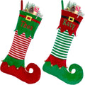 Personalized Christmas Stockings Custom Name 22 in Big Elf Stocking (4