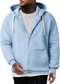 JMIERR Mens Full Zip Hooded Fleece Pullover Sweatshirt - Casual