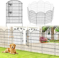 Metal Garden Fence 40 in H x 11.6 ft L - No Dig Rustproof Gate