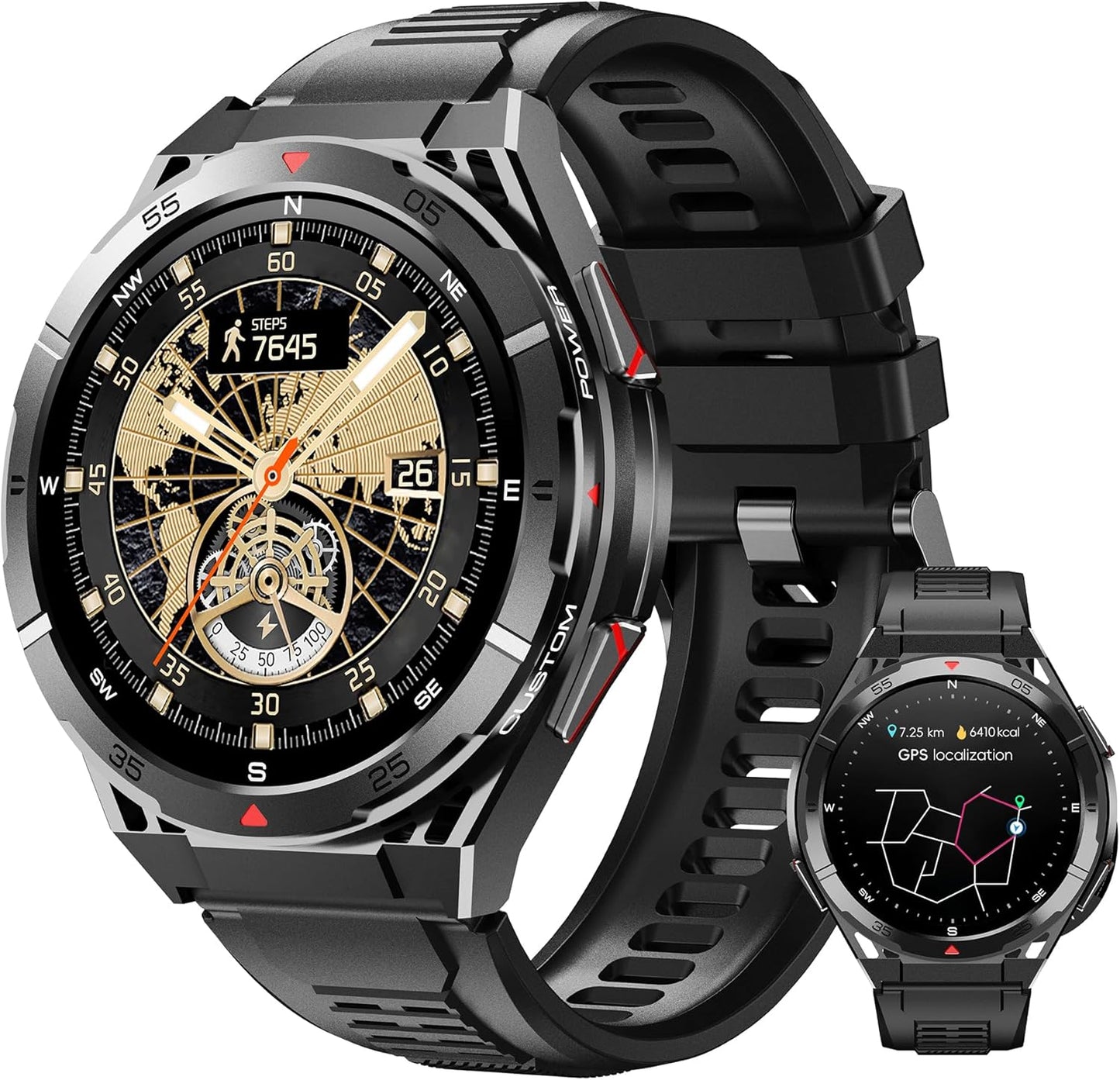 OUKITEL Smart Watch for Men with GPS and 150+ Sport Modes