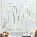 Window Privacy Film Frosted Glass Window Film - Decorative Cross
