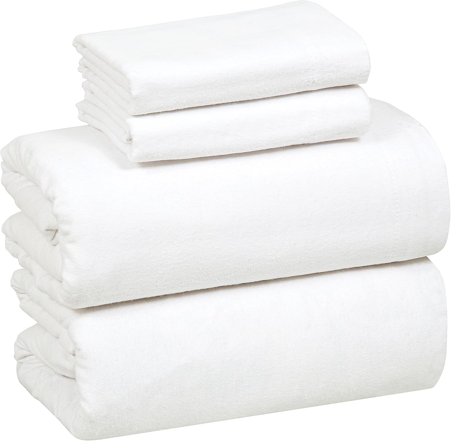 Bliss Casa 4-Piece Cotton Flannel Sheet Set for Queen Beds