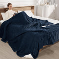 King Size Electric Blanket with Dual Controls - Fast Heating, Navy