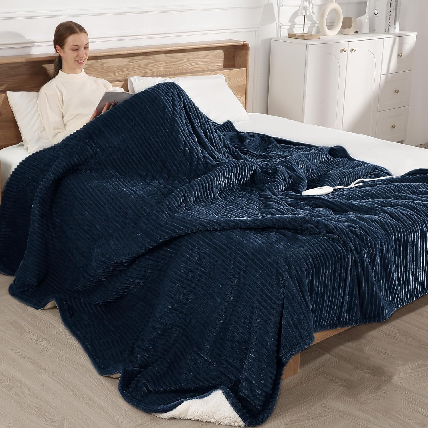 King Size Electric Blanket with Dual Controls for Cozy Nights